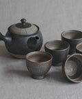 Handmade Japanese teapot set. Made in Tokoname, Japan by Tokuta Fujita.